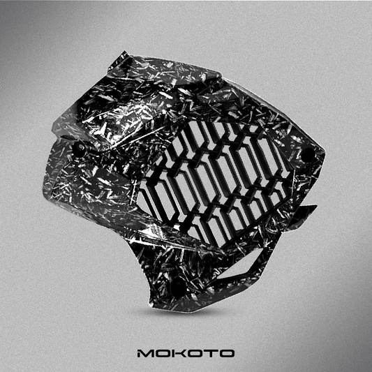 MOKOTO NMAX V2 RADIATOR COVER FORGED CARBON